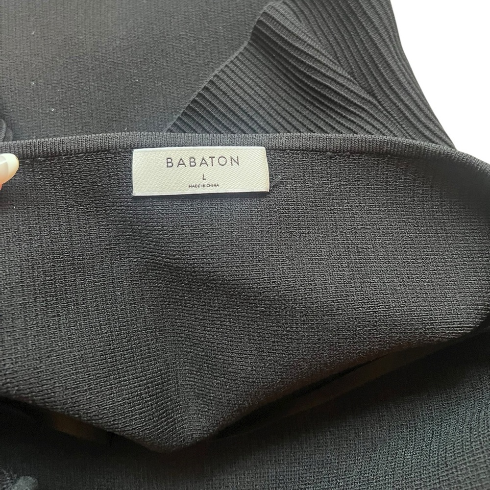 Babaton Aritzia Ribbed Black Halter Neck Top - Picture 6 of 7